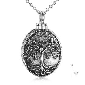 Urn Necklaces for Ashes Sterling Silver Tree of Life Cremation Memory Jewelry for Women