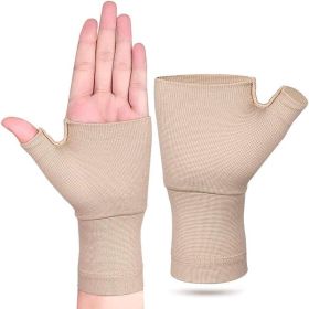 2pcs Wrist Thumb Support Arthritis Hand Compression Sleeve Gloves Wrist Brace for Men Women Pain Relief Carpal Tunnel Sports Gym