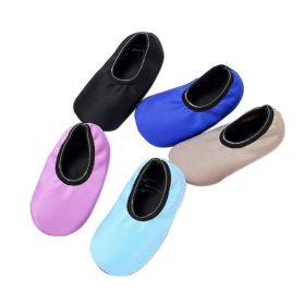 Pure Color Slipper Socks 4 Pairs Non-skid Breathable Thin Socks for Spring Summer