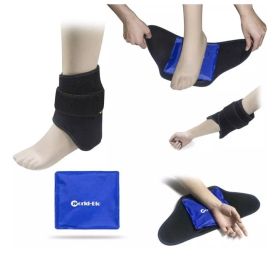 SG Seller lAnkle Pain relieve gel pack Foot Ankle Ice Pack Heel Sole Injuries Hot Cold Therapy Gel Pack Wrap Wrist Elbow