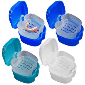 Denture Box Effective Compact False Teeth Full Protection Denture Bath Box for Trip