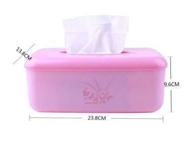 Elegant Rectangle Tissue Box Paper Holder Tissue Holders,Pink