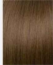Fashion Wig for Ladies with Corn Perm and Small Curly Hair with Middle Part Bangs (Color: Light Brown)