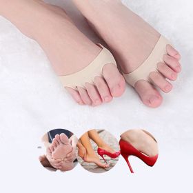 Forefoot Pad Honeycomb Fabric Forefoot Pads Feet Toes And Arches Protected Foot Support Foot Care Tool High Heels Half Insoles (Color: Type B-1Pair)