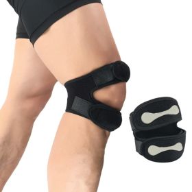 Sports Knee Support Patella Belt Elastic Bandage Tape Sport Strap Knee Pads Protector Band soccer basketball Sports Knee Brace (Color: P)