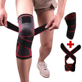 Knee Sleeve Fit Support - for Sports,Joint Pain and Arthritis Relief, Improved Circulation Compression - Single (Color: Red, size: large)