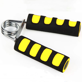 Grip sponge sleeve A-type finger strength training rehabilitation exercise home office exercise equipment (Color: Yellow)