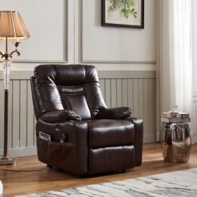 Large size Electric Power Lift Recliner Chair Sofa for Elderly (Color: brown)