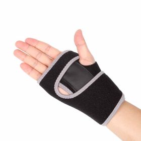 Sprains Arthritis Band Belt Sports Safety Accessories Carpal Tunnel Hand Wrist Support Brace 1 Pcs (Color: Grey & Black, size: Left)